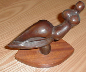 floating bronze nude