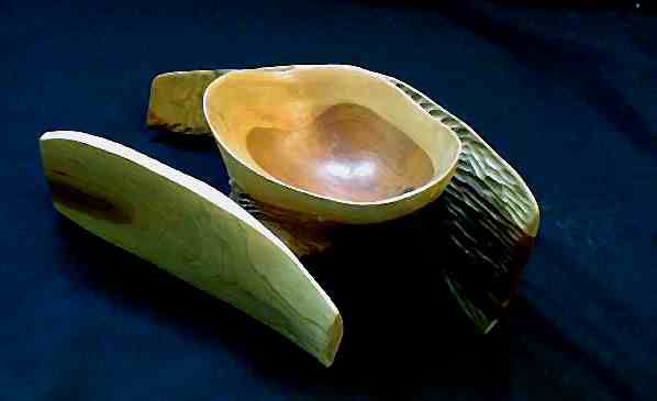 double wing wood bowl