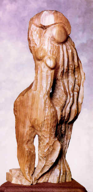daphne in walnut wood