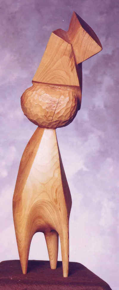 contemporary wood sculpture